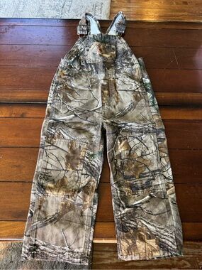 Carhartt Kids Camouflage Bib Overalls - Brown & Green